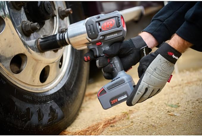 Ingersoll Rand W8191 1" 20V Cordless Impact Wrench Bare Tool, 2000 ft-lb Torque, Friction Ring Thru-hole, Pistol