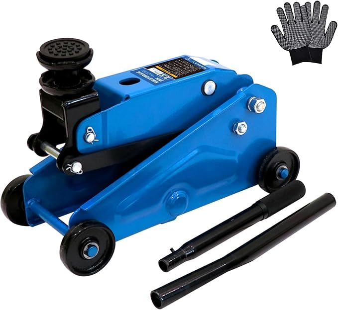 Mini Hydraulic Jack 2.5 Ton (5500lbs)/Floor Jack with Heightening Gasket,Lifting Range 4.13"-17"