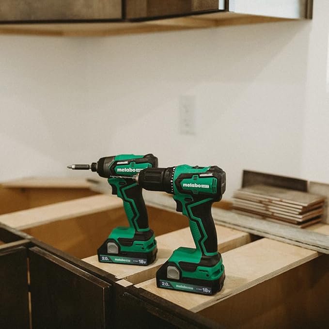Metabo HPT 18V MultiVolt™ Sub-Compact Driver Drill/Impact Cordless Combo Kit | High Torque | Brushless Motor | Lifetime Tool Warranty | KC18DDXS
