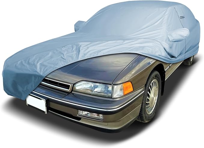 iCarCover Premium Car Cover for 1986-1990 Acura Legend Heavy Duty Waterproof All-Weather Automobiles Custom Fit Indoor Outdoor UV Snow Protection Covers with Straps and Bag