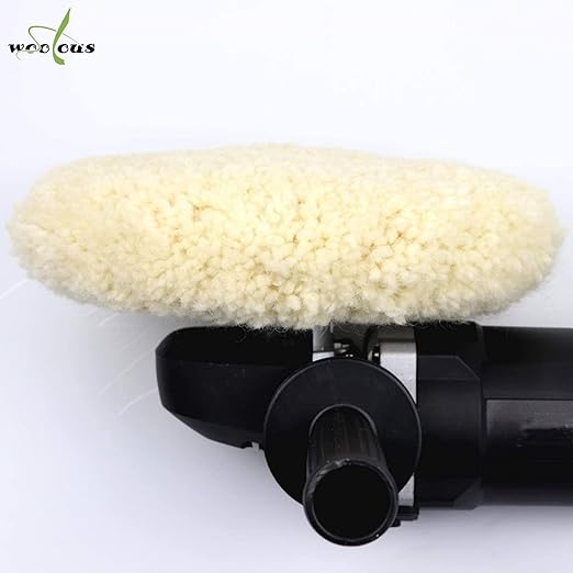 Woolous Wool Buffing Pad 8 inch Double Sided, 100% Natural Wool Pads with 5/8-11 Thread for Buffing 2-Sided Compound, Polishing and Cutting for Cars, Boats, Trucks, RVs, Motorcycles & Metal Surfaces
