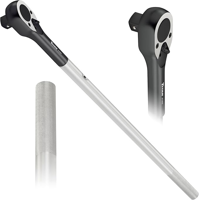 Titan Bar-X 61323 3-Piece 1-Inch Drive Interchangeable Ratchet and Breaker Bar Set