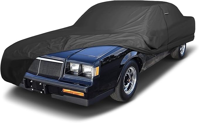 iCarCover Premium Custom Car Cover for 1984-1987 Buick Grand National Heavy Duty Waterproof All Weather Rain Snow UV Sun Protector Custom Fit Full Exterior Indoor Outdoor Protection Car Cover (Black)