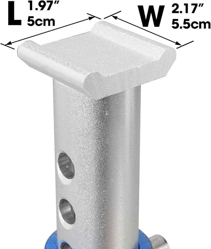 TCE 3 Ton (6,000 LBs) Capacity Aluminum Jack Stands, 2 Pack, Blue/Silver, AT43004U