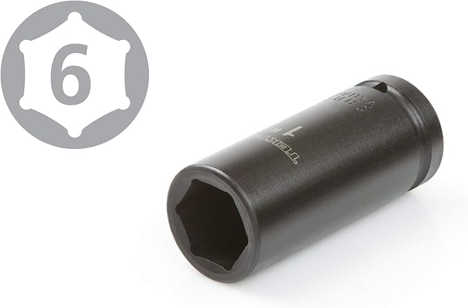 TEKTON 3/4 Inch Drive Deep 6-Point Impact Socket Set with Case, 8-Piece (1-1-1/2 in.) | 4891