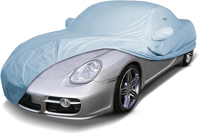 iCarCover Premium Car Cover for 2006-2025 Porsche Cayman Heavy Duty Waterproof All-Weather Automobiles Custom Fit Indoor Outdoor UV Snow Protection Covers with Straps and Bag