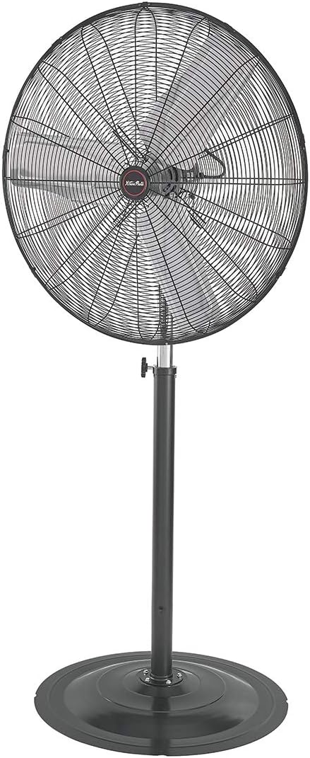 XtremepowerUS Pro-Series 30" inch High Velocity Telescoping Standing Shop Fan Adjustable Height Fan 3-Speed Control CFM 7600, Black