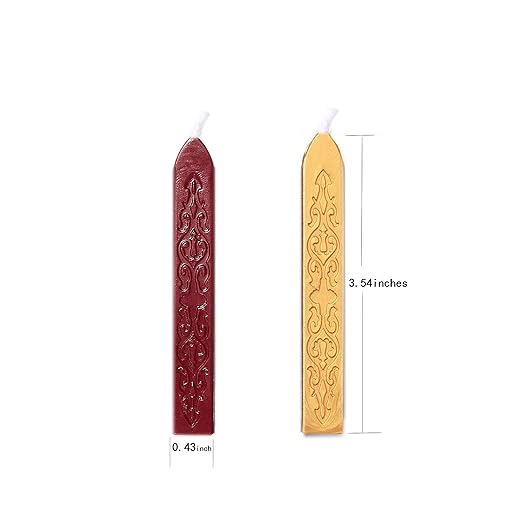 12 Pieces Sealing Wax Sticks with Wicks for Letter Seal Wax Stamp,Wedding Invitations, Packaging Decoration,Christmas Gift Ideas (Color A)