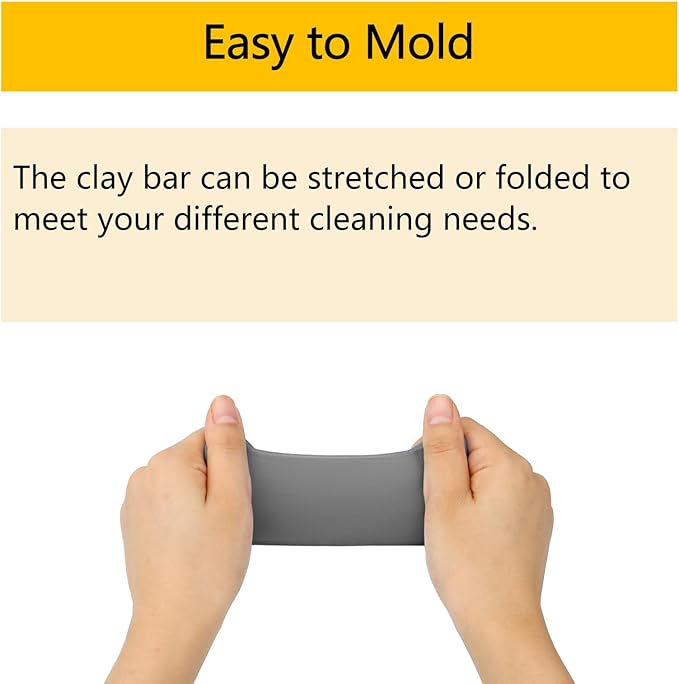 Fitosy Car Clay Bar 4 Pack 400g, Premium Grade No Scratch Magic Clays Bars Detailing Cleaner Kit Glass Deatil Cleaning with Washing and Adsorption Capacity for Auto SUV,RV,Truck