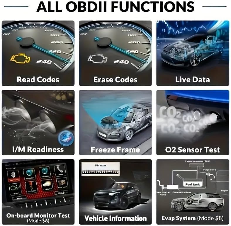 V520 OBD2 Diagnostic Scanner Tool - Quickly Engine Check Light Code Reader, Voltage Tester, I/M Readiness, Reset, and Code Eraser, Suitable for All OBD II Protocol Car & Truck Since 1996