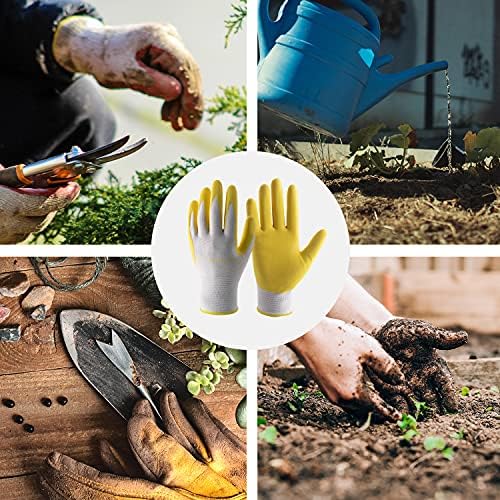 HANDLANDY 2/3/6 Pairs Womens Gardening Gloves, Garden Gloves for Women