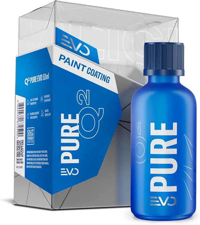 GYEON Pure EVO Ceramic Coating Ultra Gloss sio2 Hard Deep Shine Paint Protection Water Beading Chemical Resistance Easy Application One‑Layer Car Coating Extreme Durability