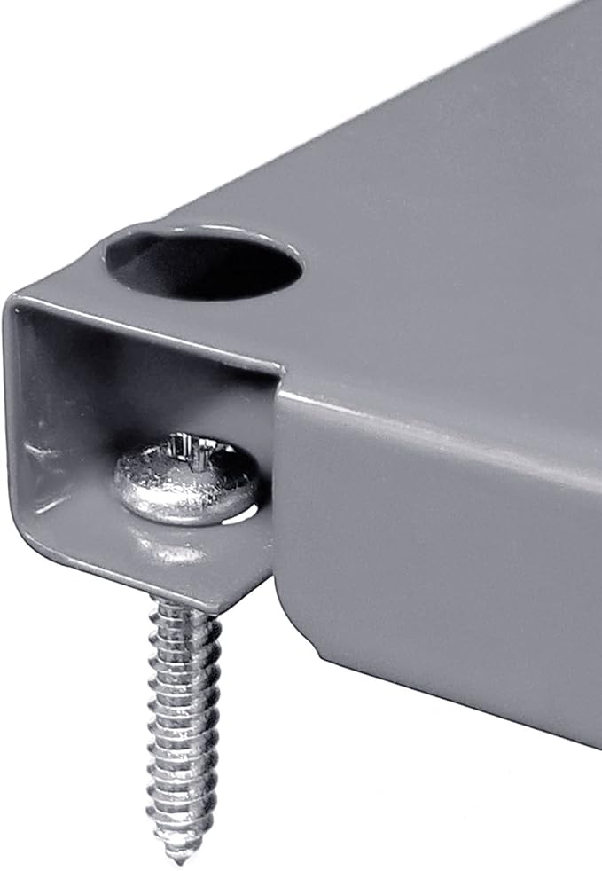 Wall Control Pegboard 32in x 16in Gray Metal Pegboard Tool Board Panel