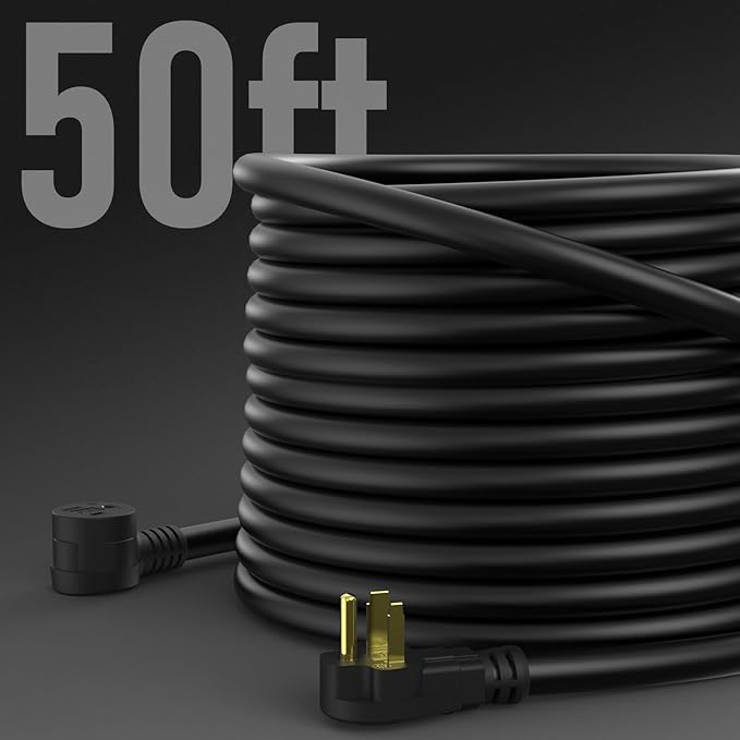 YESWELDER 50ft 250 Volt Welder Extension Cord 6 AWG Power Extension for Welding Machines, NEMA 6-50P to 6-50R