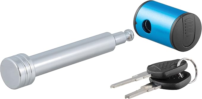CURT 23504 Right-Angle Trailer Hitch Lock, 5/8-Inch Pin Diameter, Fits 2 or 2-1/2-Inch Receiver