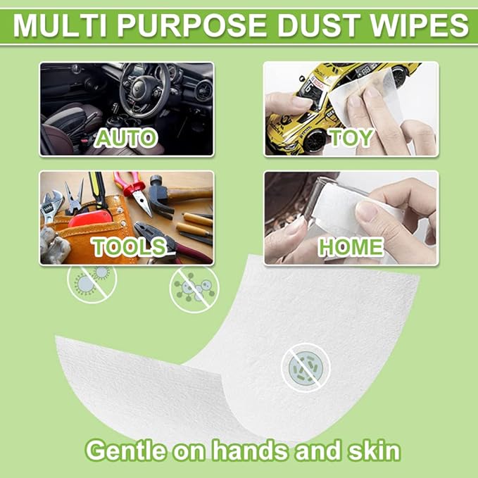 Air Jungles All Purpose Cleaning Wipes 70 Count, Bleach Free Extra Large 8" x 10" Heavy Duty for Car Interior, Kitchen, Bathroom, Countertop, Office, Tools - Non-Toxic Safe for Multi-Surface