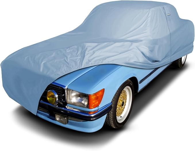 iCarCover Premium Car Cover for 1972-1981 Mercedes-Benz SLC, 280SLC, 350SLC, 380SLC, 450SLC, 500SLC Heavy Duty Waterproof All-Weather Automobiles Custom Fit Indoor Outdoor UV Snow Protection Covers