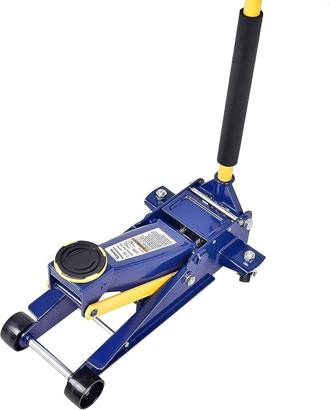 Eisen Heavy Duty 3 Ton Floor Jack For All Terrain Vehicle Low Profile Hydraulic Jack, Steel Service Jack Quick Rise With Double Pump Quick Lift and BIG RED T43006 Torin Steel Jack Stands (Fits: SUVs and Extended Height Trucks): 3 Ton (6,000 lb) Capacit...