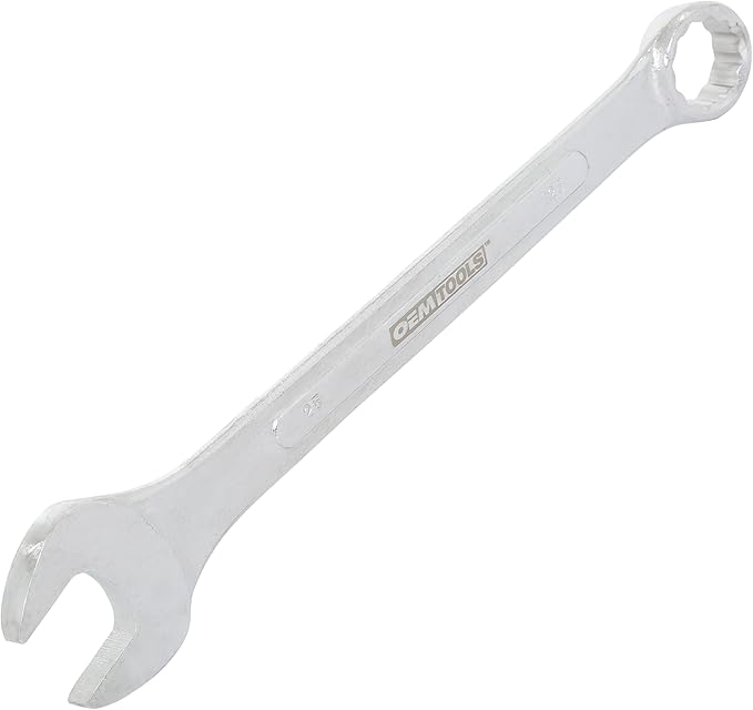 OEMTOOLS 22125 25mm Jumbo Combination Wrench, Chrome Plated, Raised Panel Design, Metric