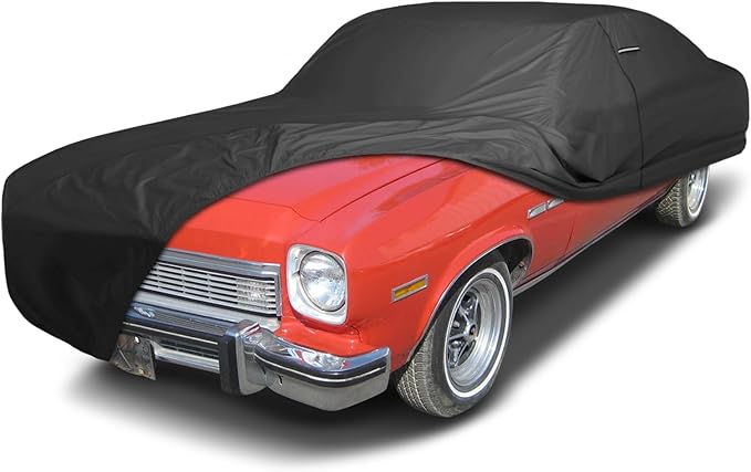 iCarCover Premium Custom Car Cover for 1973-1975 Buick Apollo Heavy Duty Waterproof All Weather Rain Snow UV Sun Protector Custom Fit Full Exterior Indoor Outdoor Protection Car Cover (Black)