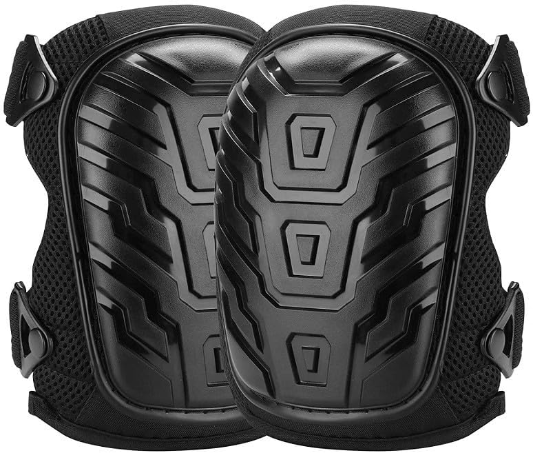 SUJAYU Work Knee Pads for Men Construction, Gardening Knee Pads for Work, Kneepads for Construction, Rodilleras de Trabajo Rodilleras Para Dolor de Rodillas (Black)