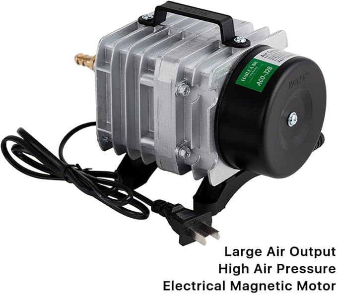 Cloudray 60W Air Compressor Electrical Magnetic Air Pump for CO2 Laser Engraving Cutting Machine ACO-328 220V 50Hz
