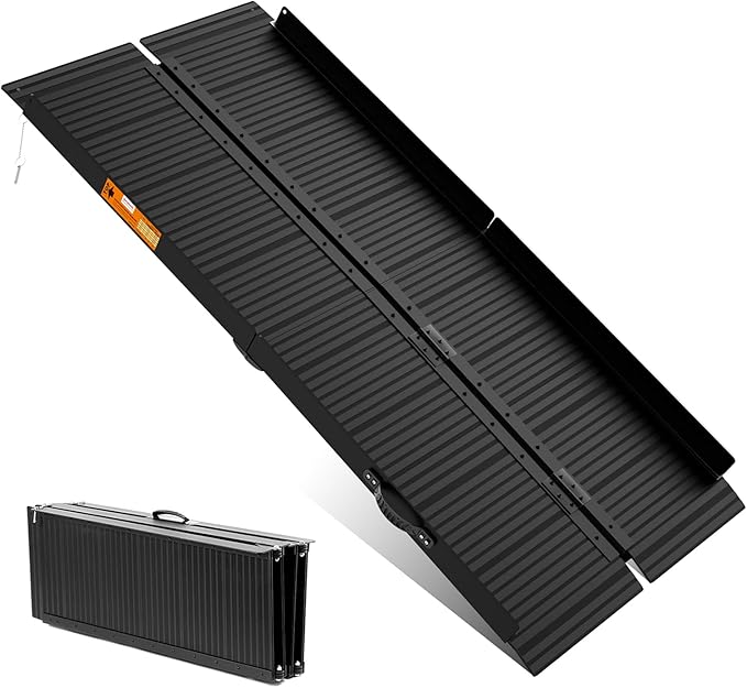 Wheelchair Ramp 6ft, Portable Non-Skid Aluminum Ramps for Wheelchairs for Home Steps, 800 LBS Capacity Handicap Ramp for Doorway, Homes, Threshold, Entry, Stairs 72" Lx 29.2" Wx2H