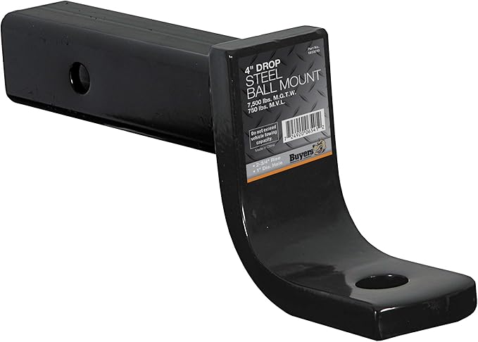 Buyers Products 1803010 Ball Mount (4" Drop Class 3)