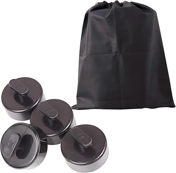 4pcs Car Lifting Pucks Compatible c5 Corvette Jack Pucks C6 C7 Corvette Jack Pucks C8 Jacking Puck Rubber Lift Pads with Storage Bag