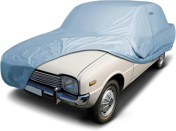 iCarCover Premium Car Cover for 1970 Mazda 1200 Heavy Duty Waterproof All-Weather Automobiles Custom Fit Indoor Outdoor UV Snow Protection Covers with Straps and Bag