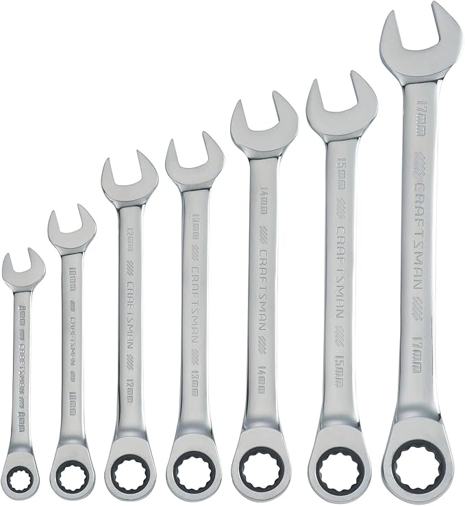 CRAFTSMAN Ratchet Wrench, 12 Point, 7-Piece Set (CMMT87019)