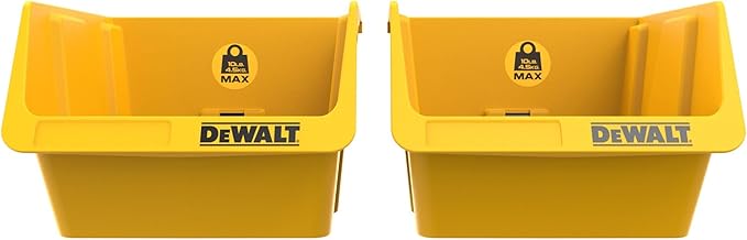 DEWALT Plastic Bins, 10lb Capacity, DEWALT Workshop Storage System Compatible (DWST82813)
