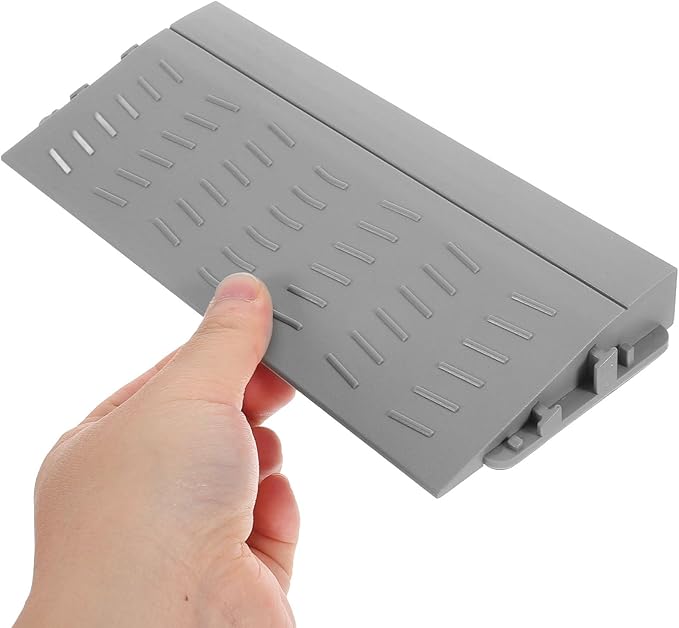 Cabilock Robot Vacuum Ramp 0.8 Inch Threshold Ramp for Doorways Indoor Outdoor Use Wheelchair Curb Grey