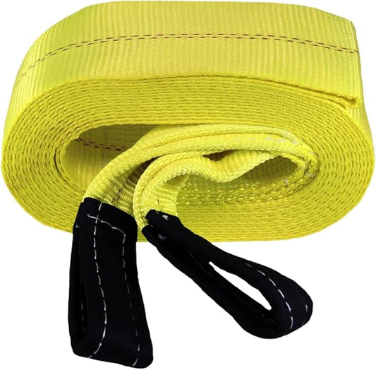 Grip 30 ft x 4 in Heavy Duty Tow Strap - Breaking Capacity: 20,000 lbs - Truck, ATV, Jeep, UTV, Tractor - Emergency, Towing, Offroad - Reinforced Looped Ends