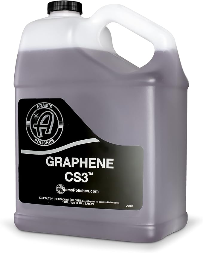Adam's Graphene CS3 Gallon - Graphene Waterless Wash Ceramic Coating Detail Spray | High Gloss Car Wash Cleaning Spray for Car, RV, Boat, Motorcycle Detailing