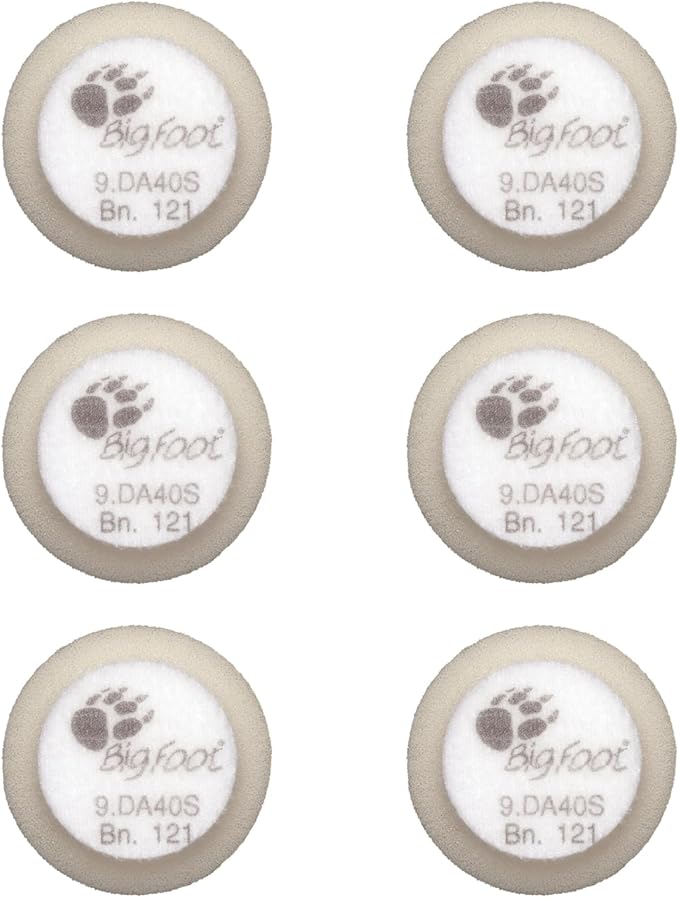 RUPES 40mm Pack of 6 White D-A Ultra-FINE Polishing Foam Pads | Ideal for Extremely Fine Paint Correction & Gloss Enhancement | Improves Finishing Performance | Compatible with 1.5" Backing Plate