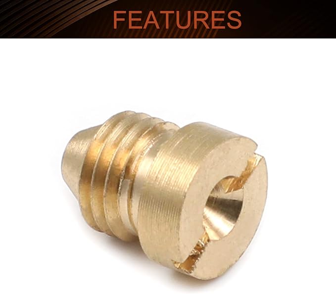 MroMax 1.4 mm Foam Cannon Orifice Nozzle Tips Brass Universal Thread Nozzle Tips 1Pcs Yellow