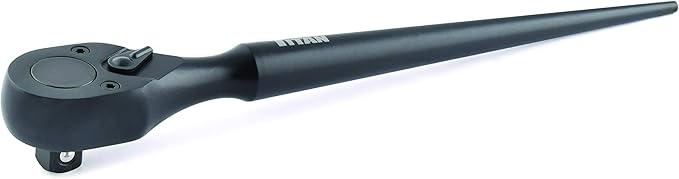 Titan Forge 11078 1/2-Inch Drive x 12-Inch 72 Tooth Construction Spud Ratchet