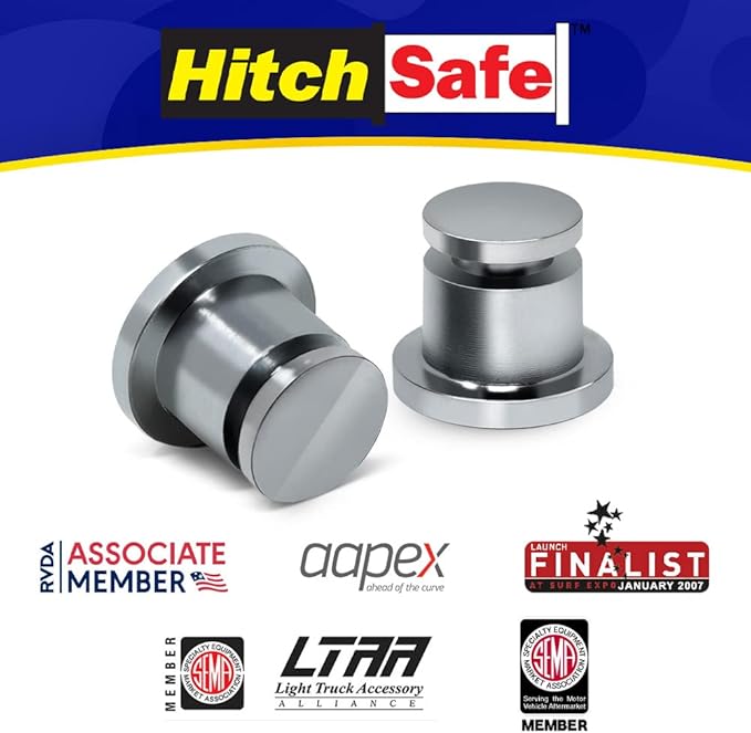 HitchSafe HS7020 Nickel Cadmium Hitch Bolt - Pair