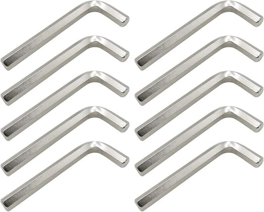 6mm Hex Key Wrench Set, 10Pcs Precision L-Shaped Allen Wrenches, Sturdy Hexagon Tool Kit for Repairing Bikes & Furniture, Small Metric Hex Spanner with Hex Head Replacement