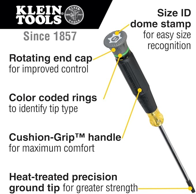 Klein Tools 80021 16-Piece Screwdriver Set with Magnetizer and Klein Tools 85617 8-Piece Precision Screwdriver Set