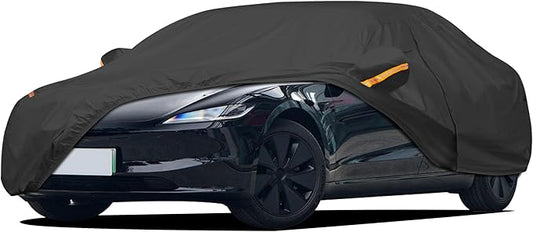 Car Cover Waterproof All Weather for Automobiles UV Protection Windproof Scratch Resistant Outdoor Universal Full Car Covers Custom Fit for Tesla Model Y Car Cover 2020-2023