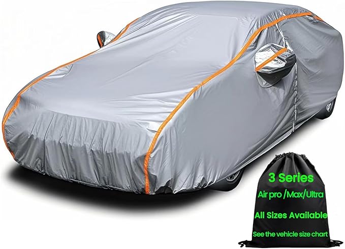 Waterproof Small Car Cover,Rain Protector,Outdoor Car Covers for Automobiles All Weather Waterproof,Full Exterior Covers,Fit All Sedan Under 178"