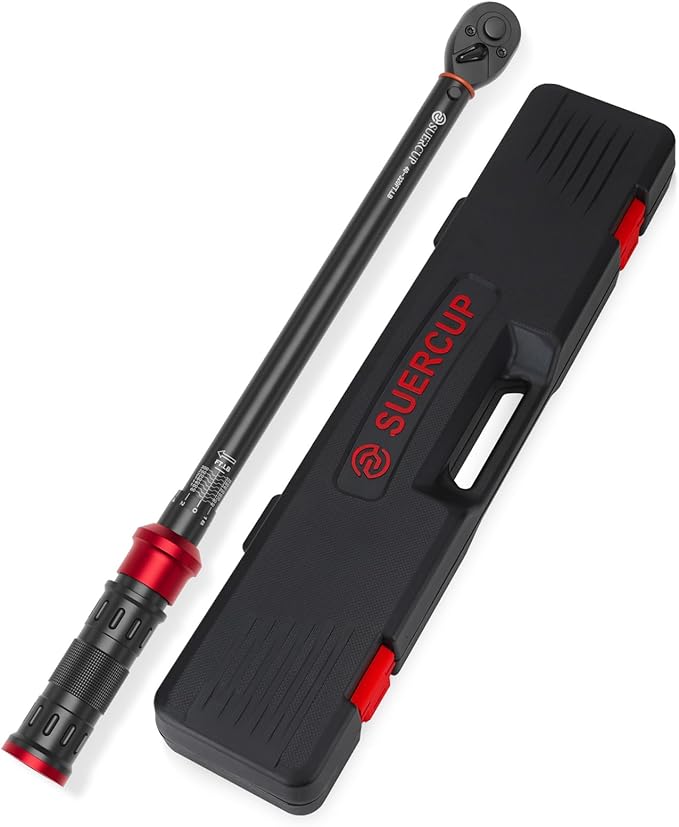 1/2-Inch Click Torque Wrench- 40-320FT.LB/54.2-433.6Nm Dual-Direction Adjustable 72 Tooth Drive Click Torque Wrench with Storage Case for Product Assembly and Car Repair
