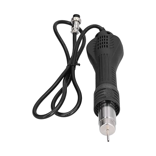 Hot Air Gun Handle, Mini Heat Gun Handle for Soldering Desoldering8-Hole 4-Core Replacement Tool for Professional Welding Repair