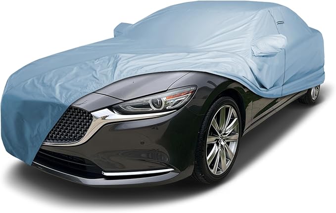 iCarCover Premium Car Cover for 2009-2021 Mazda Mazda6 Heavy Duty Waterproof All-Weather Automobiles Custom Fit Indoor Outdoor UV Snow Protection Covers with Straps and Bag