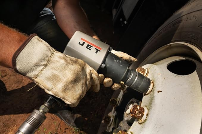 JET 1-Inch Pistol Grip Aluminum Impact Wrench, 1500 ft-lbs, 5500 RPM (Model JAT-108)