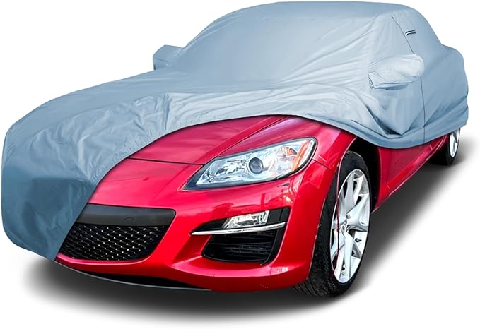 iCarCover Premium Car Cover for 2004-2011 Mazda RX-8 Heavy Duty Waterproof All-Weather Automobiles Custom Fit Indoor Outdoor UV Snow Protection Covers with Straps and Bag