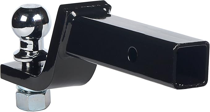 HiTow Trailer Hitch Loaded Ball Mount Class II 3-1/4" Drop with 1-7/8" Hitch Ball & 5/8" Pin Kit (GTW 3,500 lbs)
