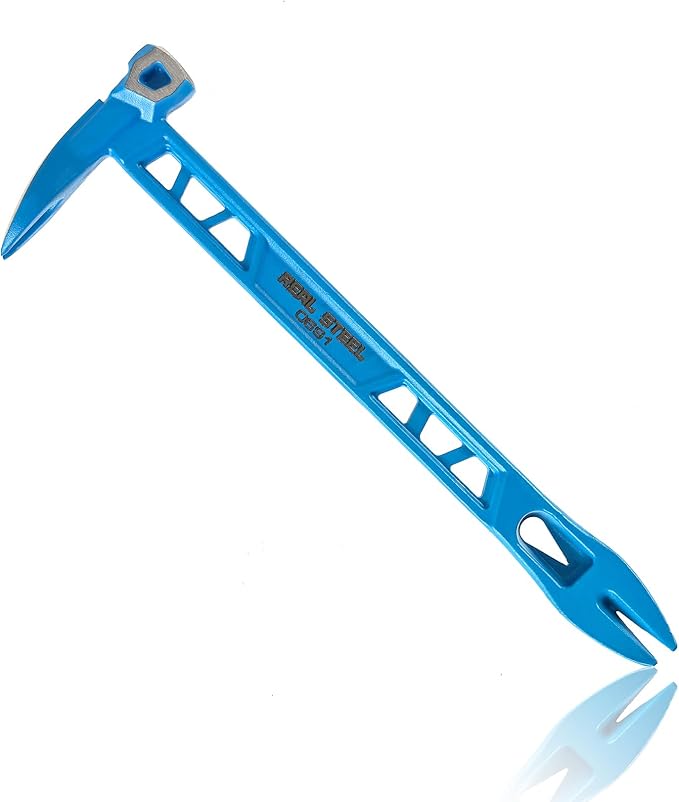 Real Steel 12" Nail Puller Cats Paw Pry Bar Double Ended Crowbar (0696)